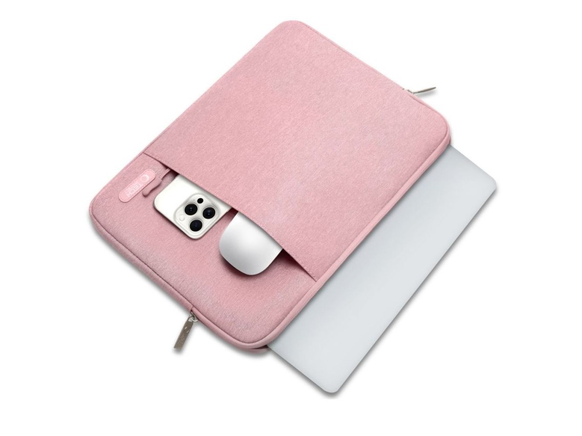 Capa protetora Tech-Protect para laptop de 13 a 14 polegadas - Rosa