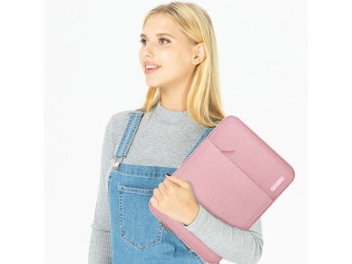 Capa protetora Tech-Protect para laptop de 13 a 14 polegadas - Rosa