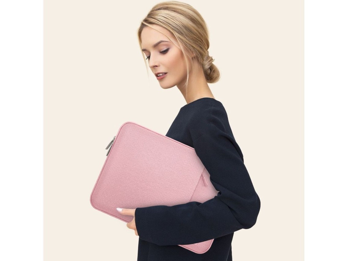 Capa protetora Tech-Protect para laptop de 13 a 14 polegadas - Rosa