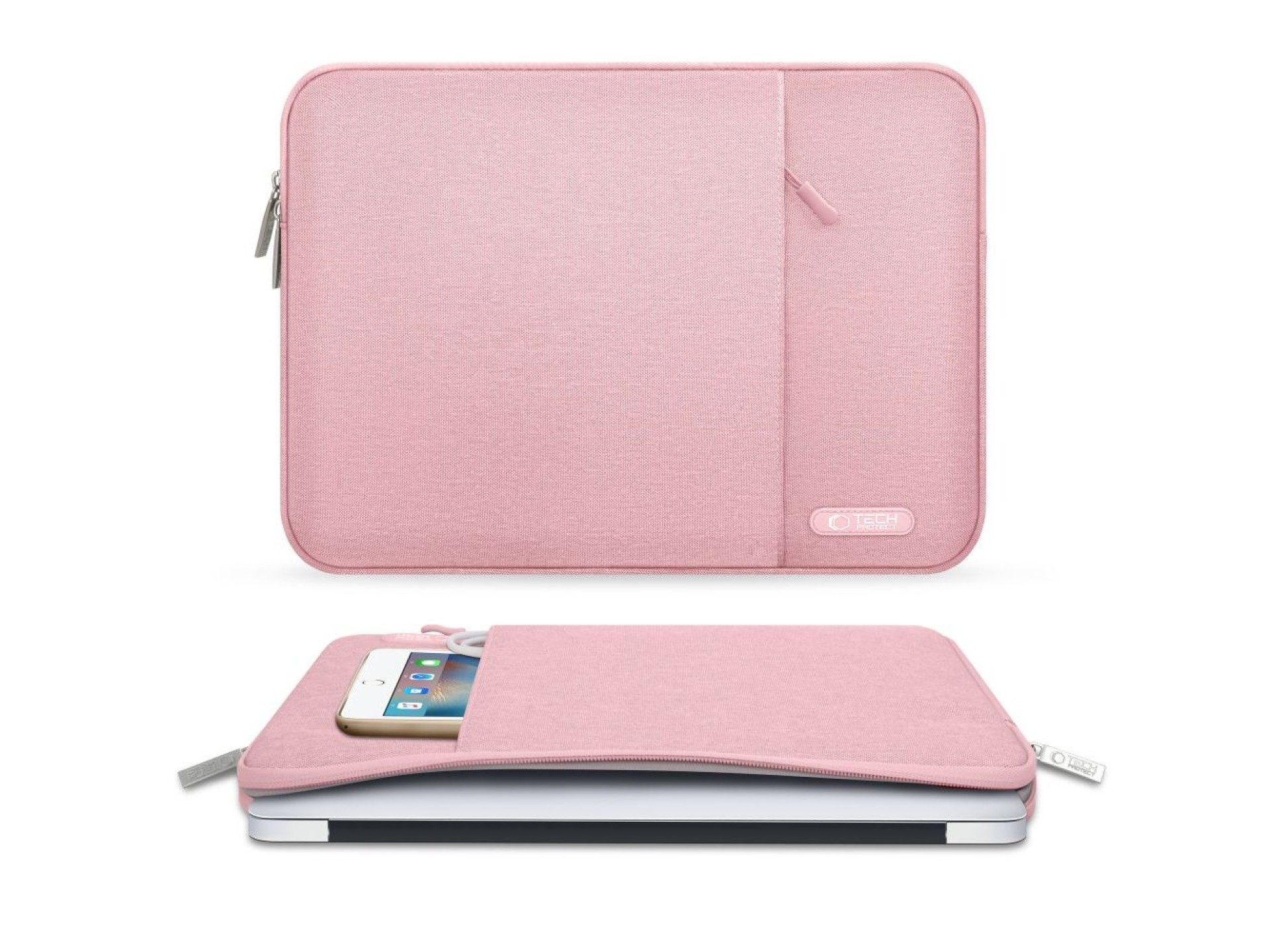 Capa protetora Tech-Protect para laptop de 13 a 14 polegadas - Rosa