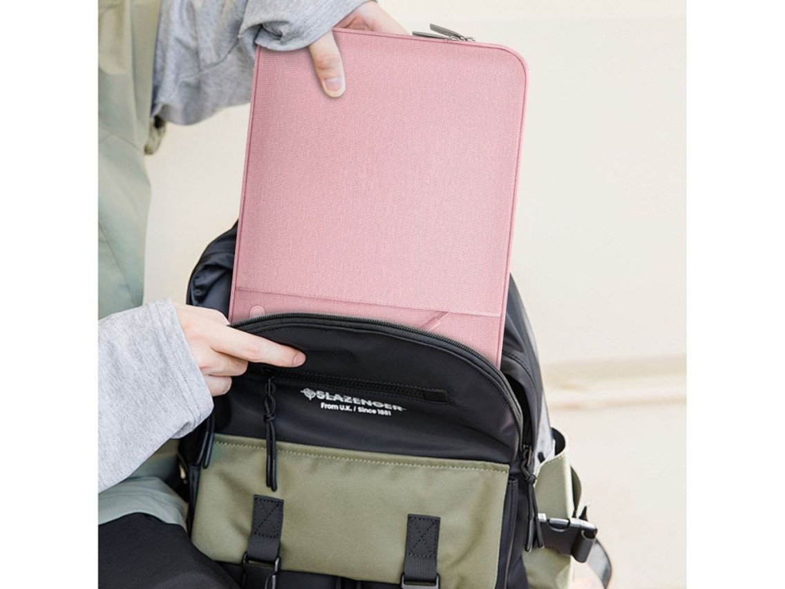 Capa protetora Tech-Protect para laptop de 13 a 14 polegadas - Rosa