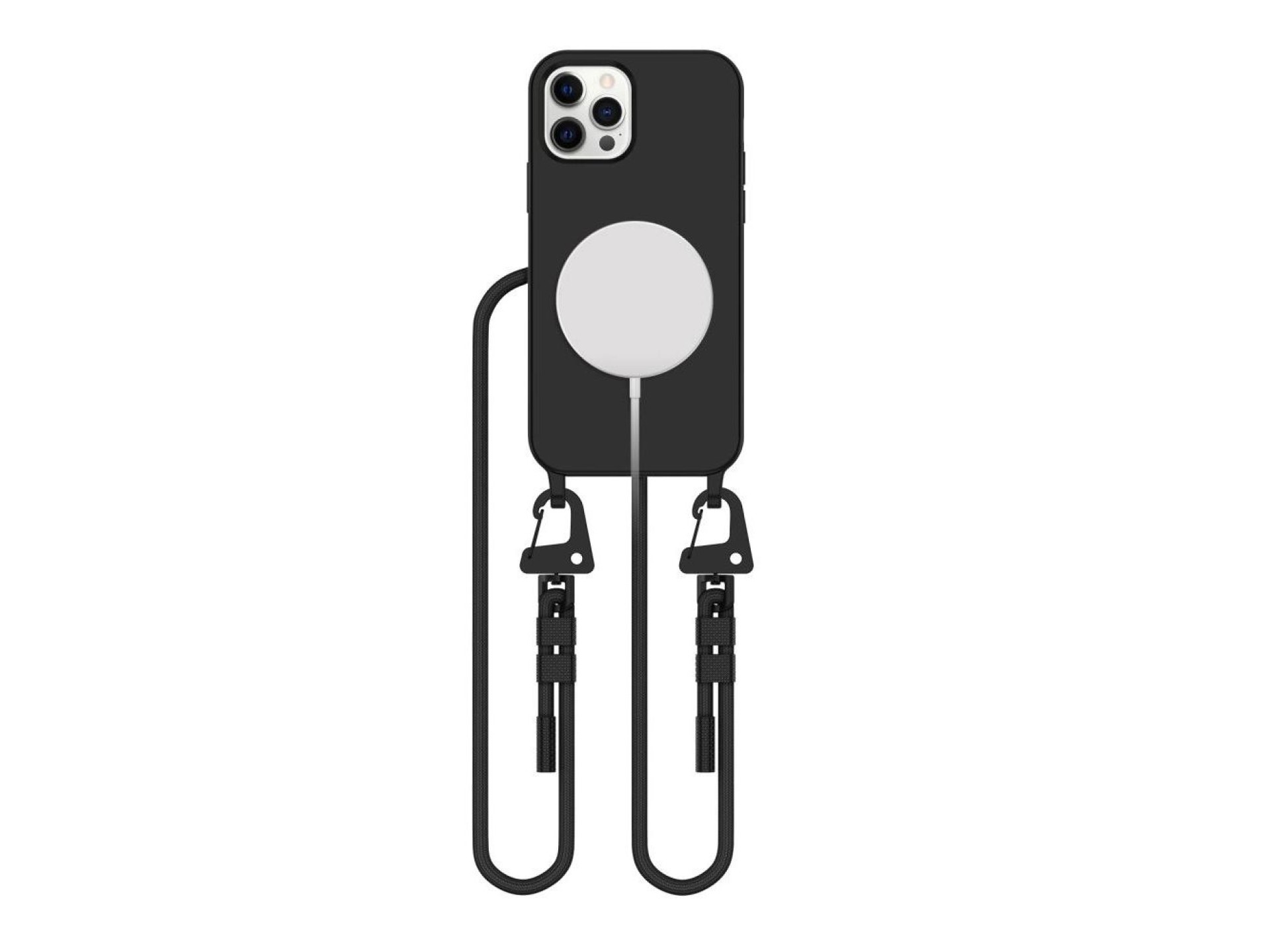 Capa Tech-Protect MagNecklace MagSafe para iPhone 12 / 12 Pro - Preta