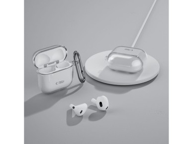 Capa Tech-Protect FLEXAir para Apple AirPods 4 - Transparente