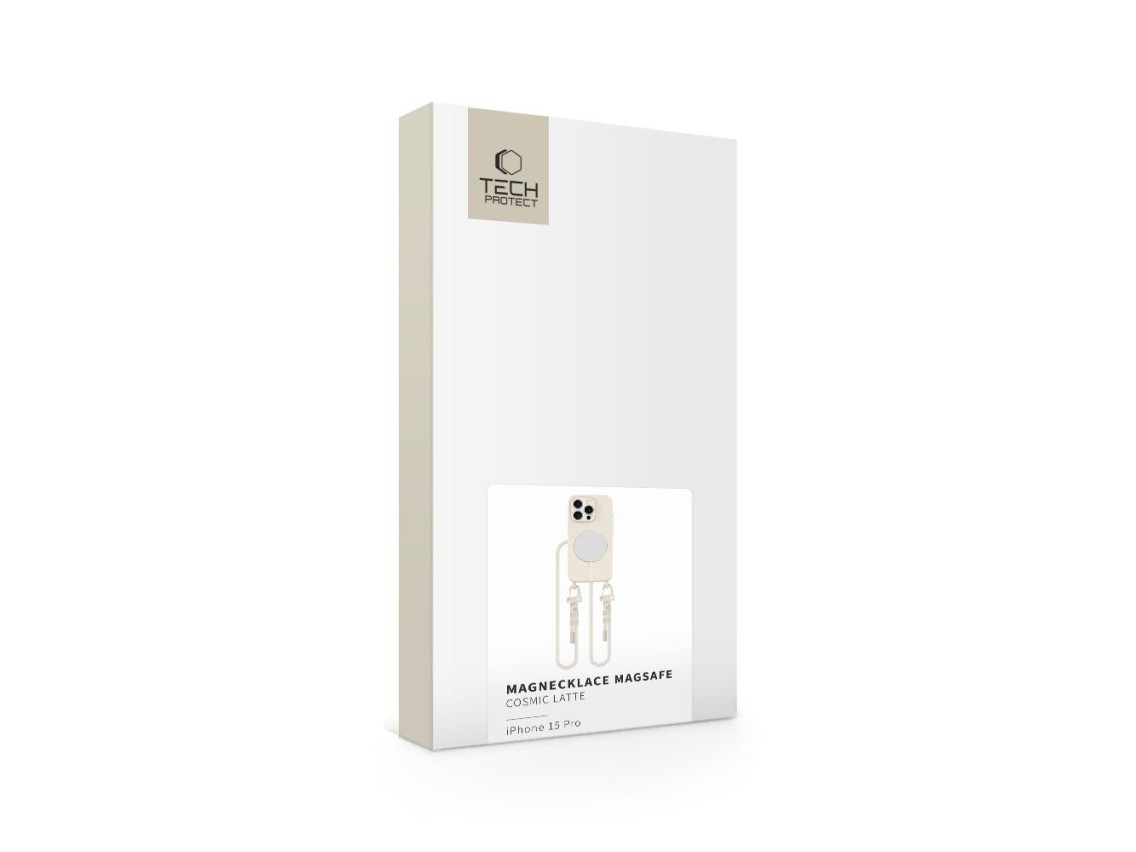Tech-Protect MagNecklace MagSafe iPhone 15 Pro Case - Beige