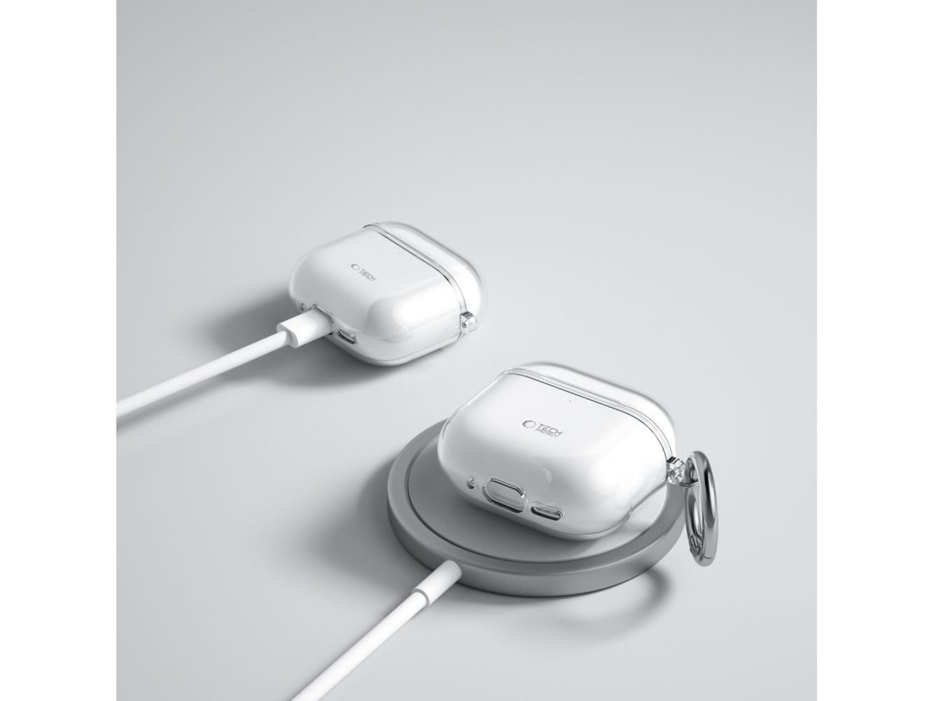Capa Tech-Protect FLEXAir para Apple AirPods 4 - Transparente
