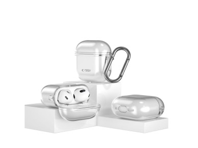 Capa Tech-Protect FLEXAir para Apple AirPods 4 - Transparente