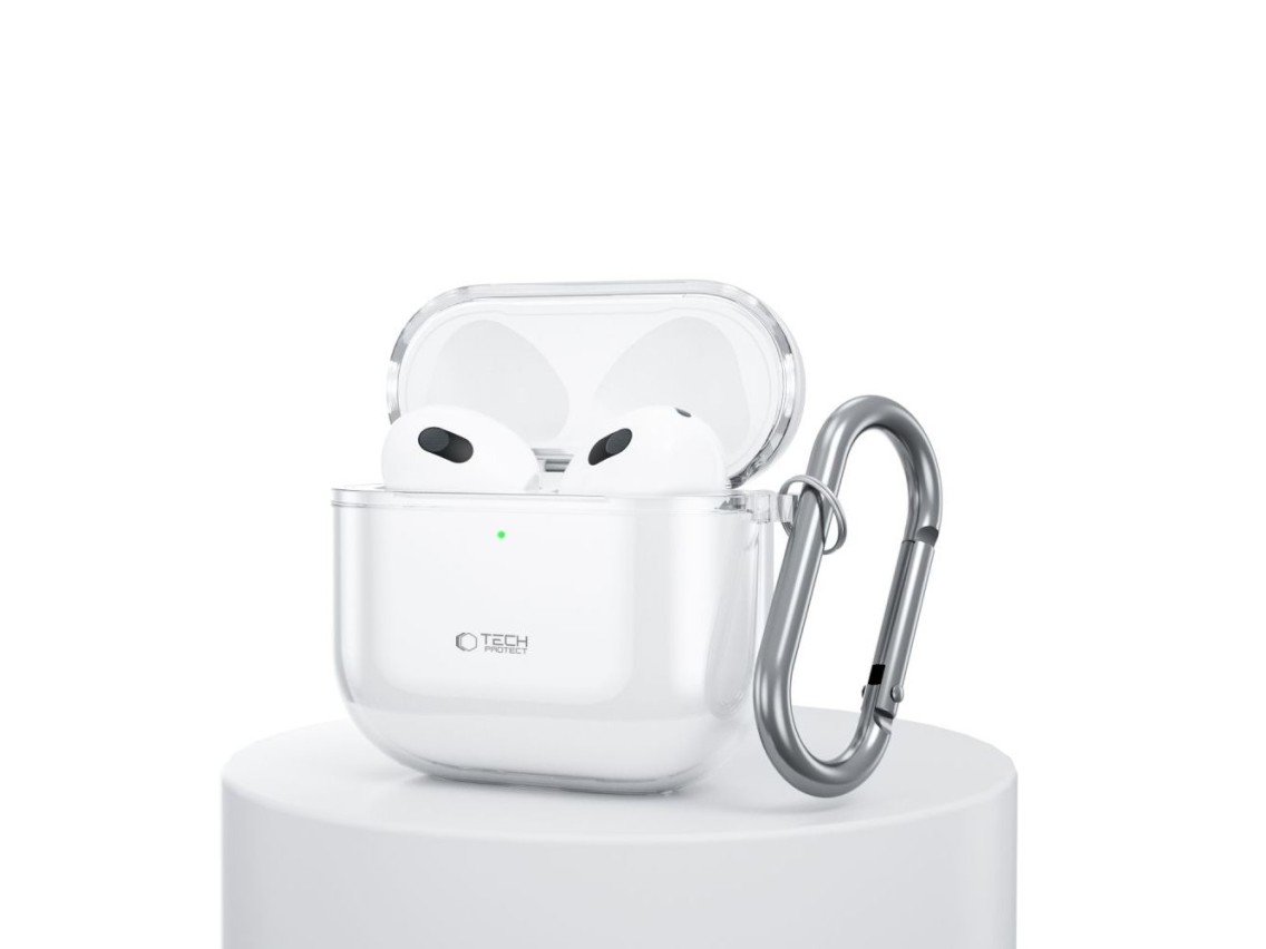 Capa Tech-Protect FLEXAir para Apple AirPods 4 - Transparente