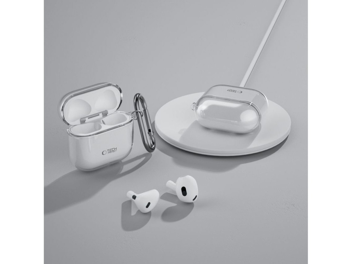 Capa Tech-Protect FLEXAir para Apple AirPods 4 - Transparente