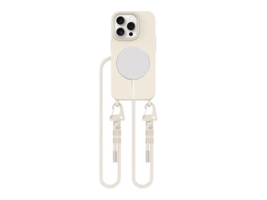 Tech-Protect MagNecklace MagSafe iPhone 15 Pro Case - Beige Tech-Protect MagNecklace MagSafe iPhone 15 Pro Case - Beige