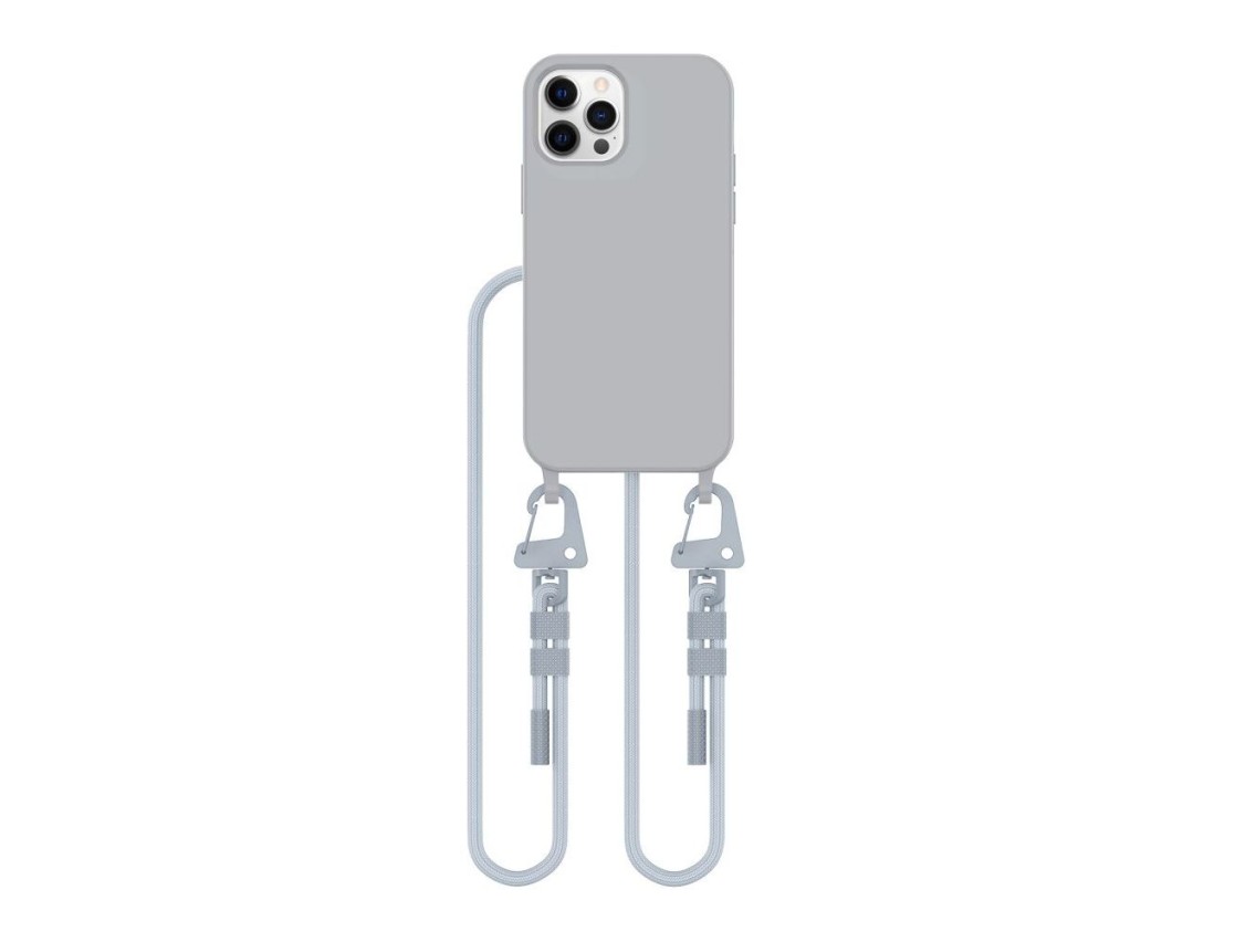 Funda Tech-Protect MagNecklace MagSafe para iPhone 12 / 12 Pro - Gris