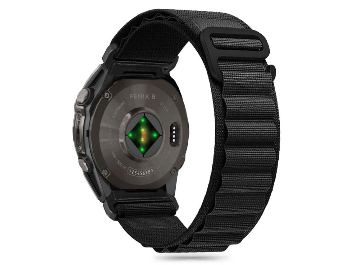 Tech-Protect Nylon Pro Strap Garmin Fenix 5 / 6 / 6 Pro / 7 / 8 (47MM) - Black