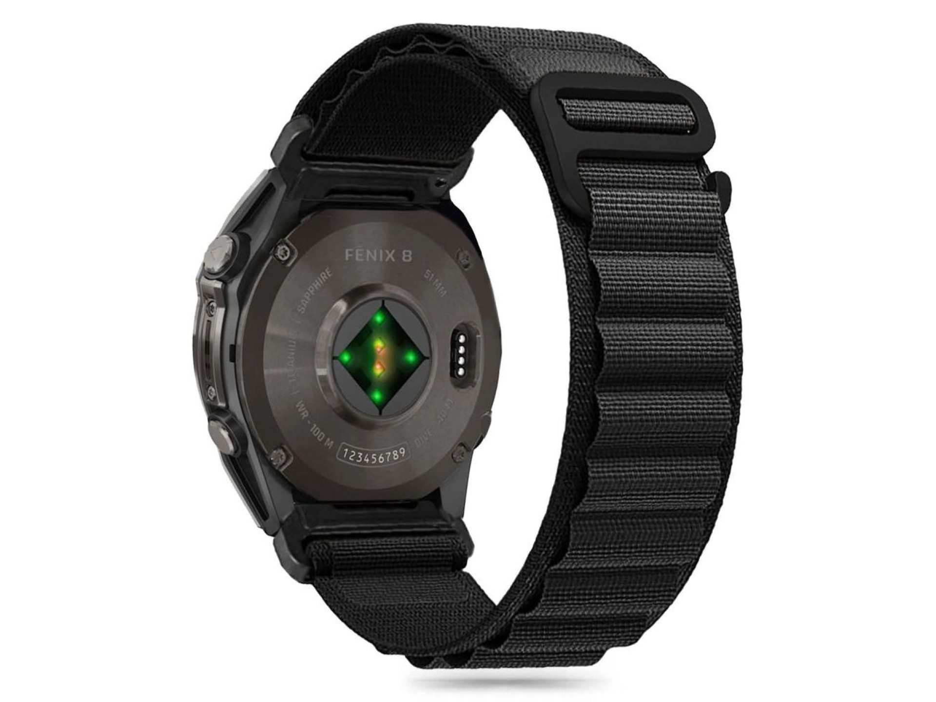 Tech-Protect Nylon Pro Strap Garmin Fenix 5 / 6 / 6 Pro / 7 / 8 (47MM) - Black