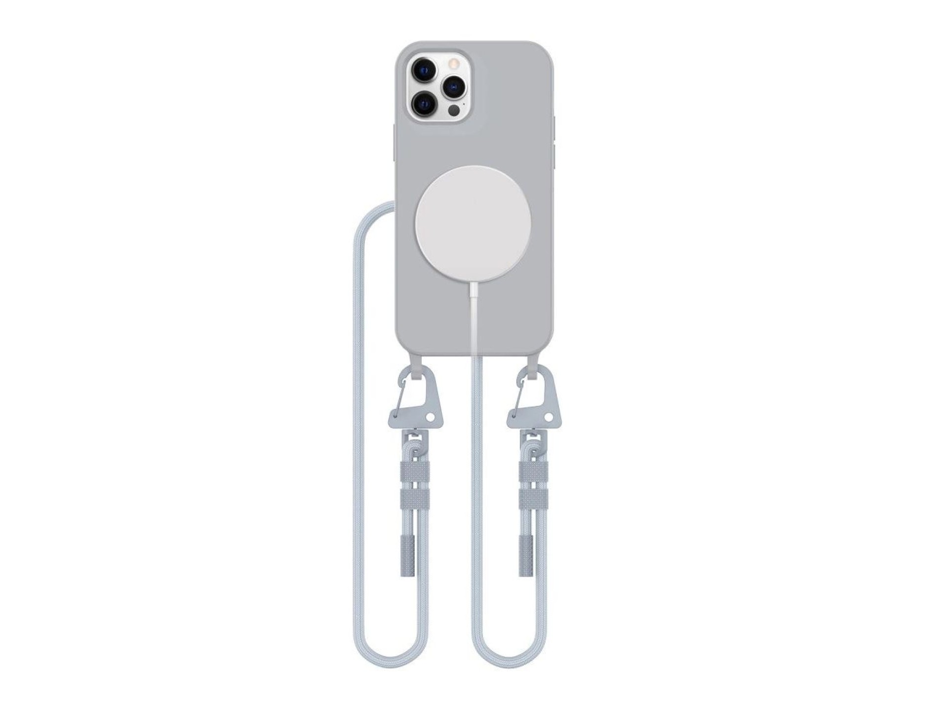 Funda Tech-Protect MagNecklace MagSafe para iPhone 12 / 12 Pro - Gris