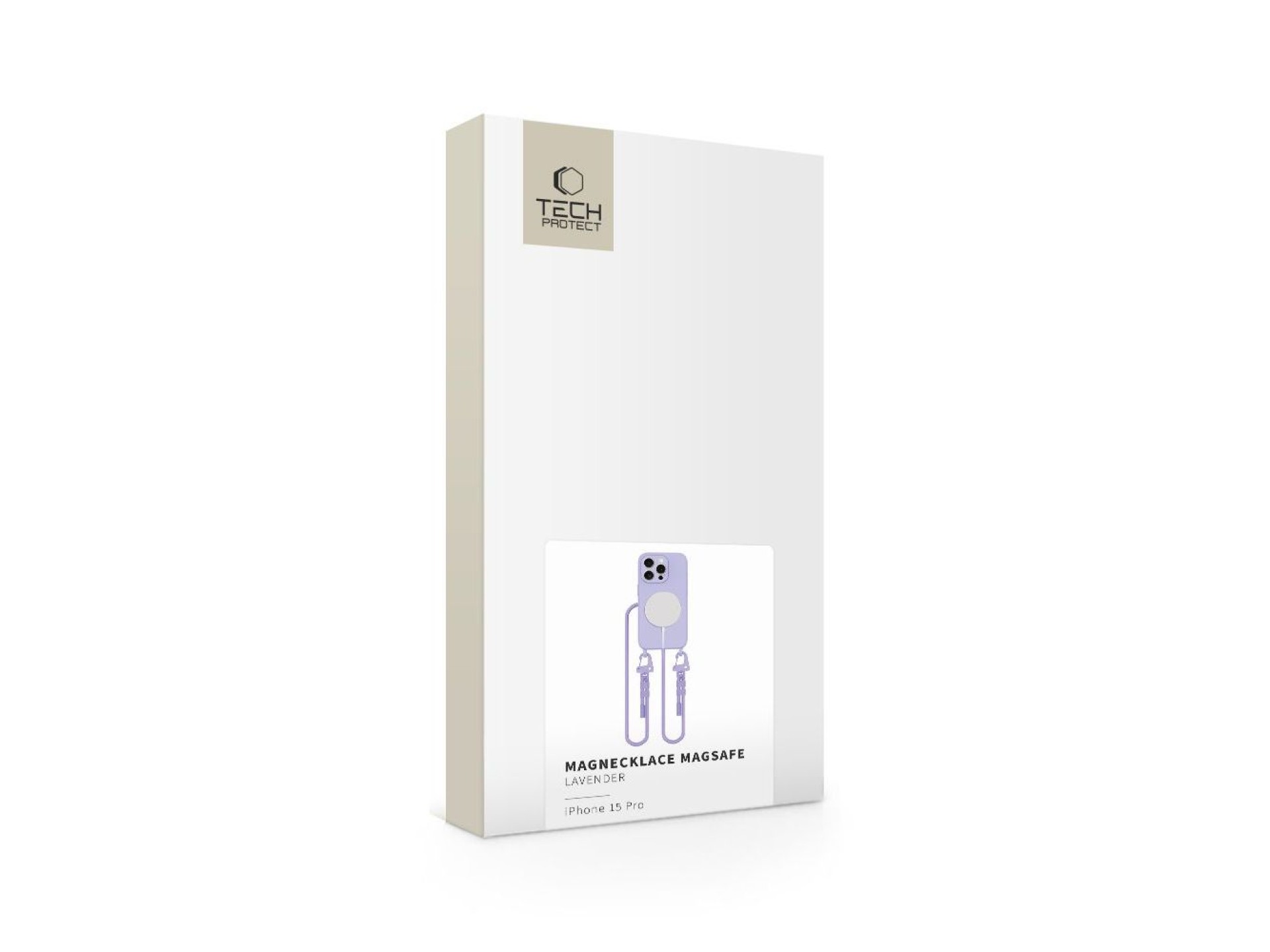 Capa Tech-Protect MagNecklace MagSafe para iPhone 15 Pro - Lavanda