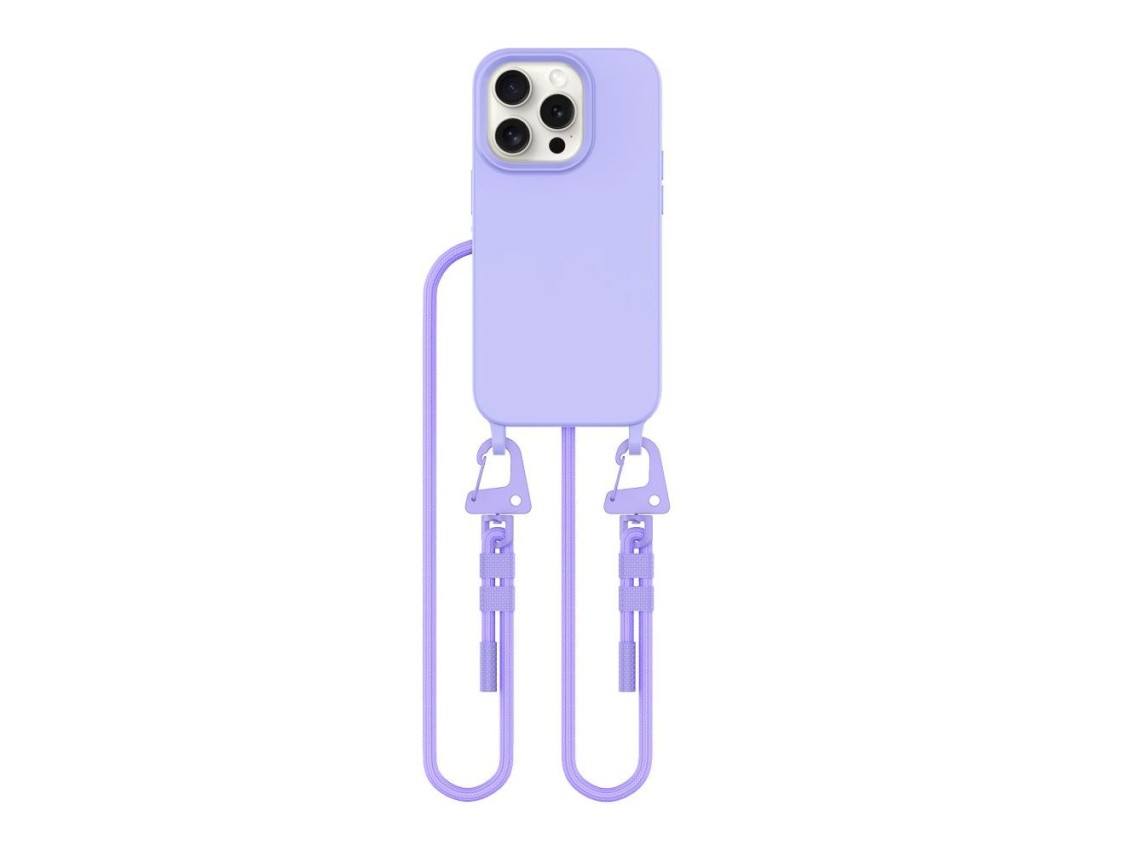 Capa Tech-Protect MagNecklace MagSafe para iPhone 15 Pro - Lavanda