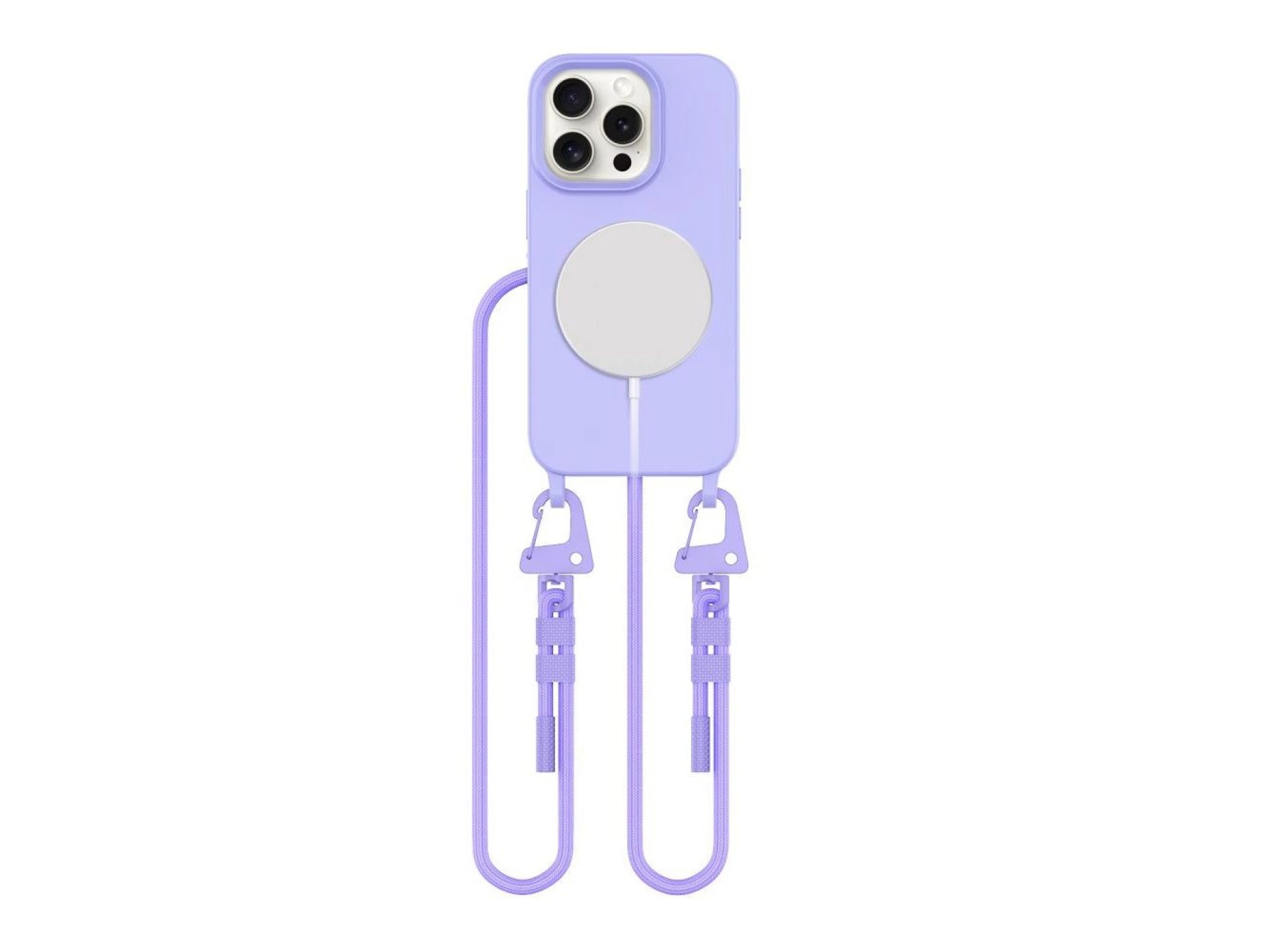 Capa Tech-Protect MagNecklace MagSafe para iPhone 15 Pro - Lavanda