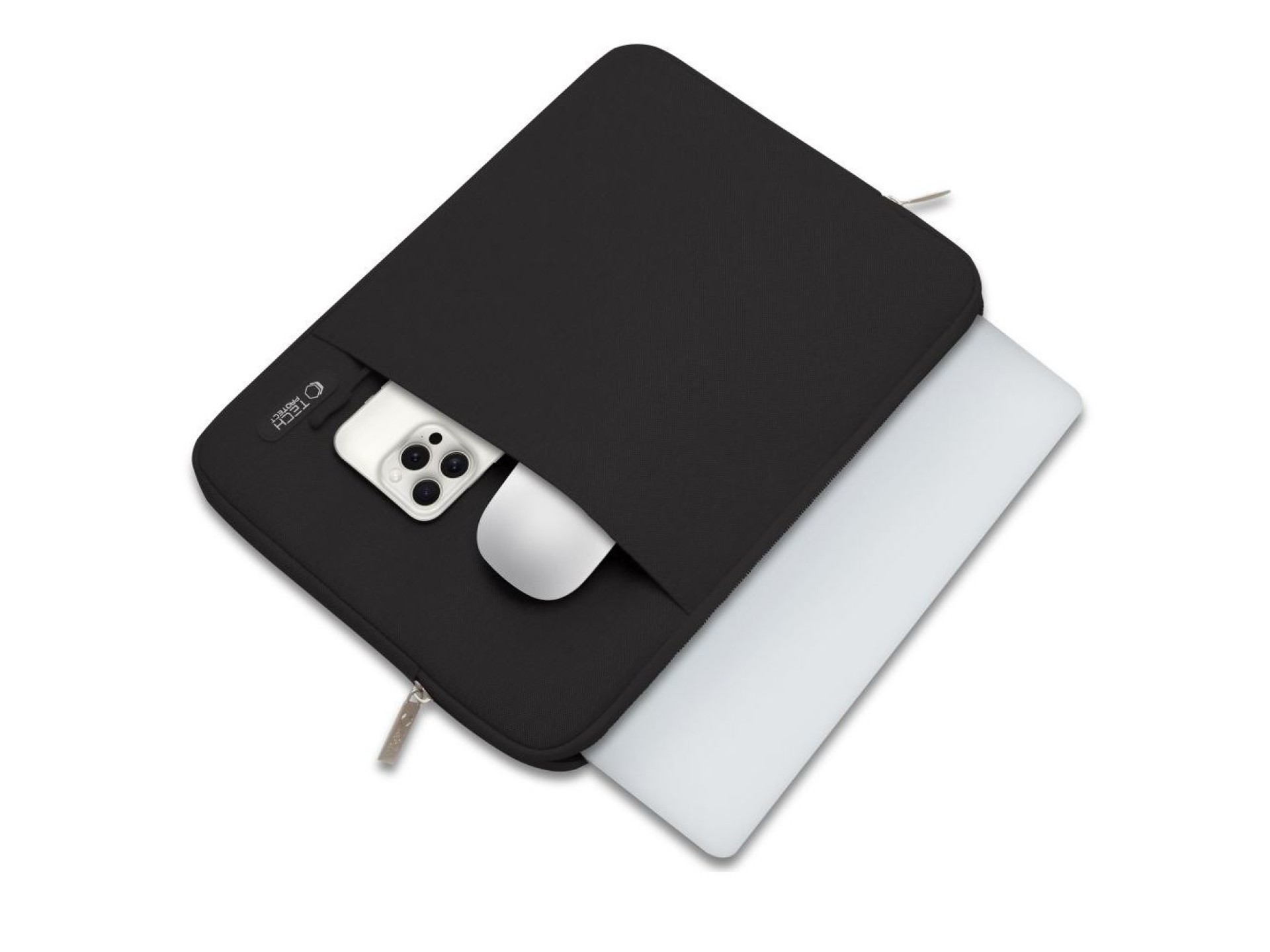 Capa protetora Tech-Protect para laptop de 13 a 14 polegadas - preta