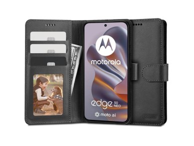 Funda tipo cartera Tech-Protect para Motorola EDGE 50 NEO - Negra
