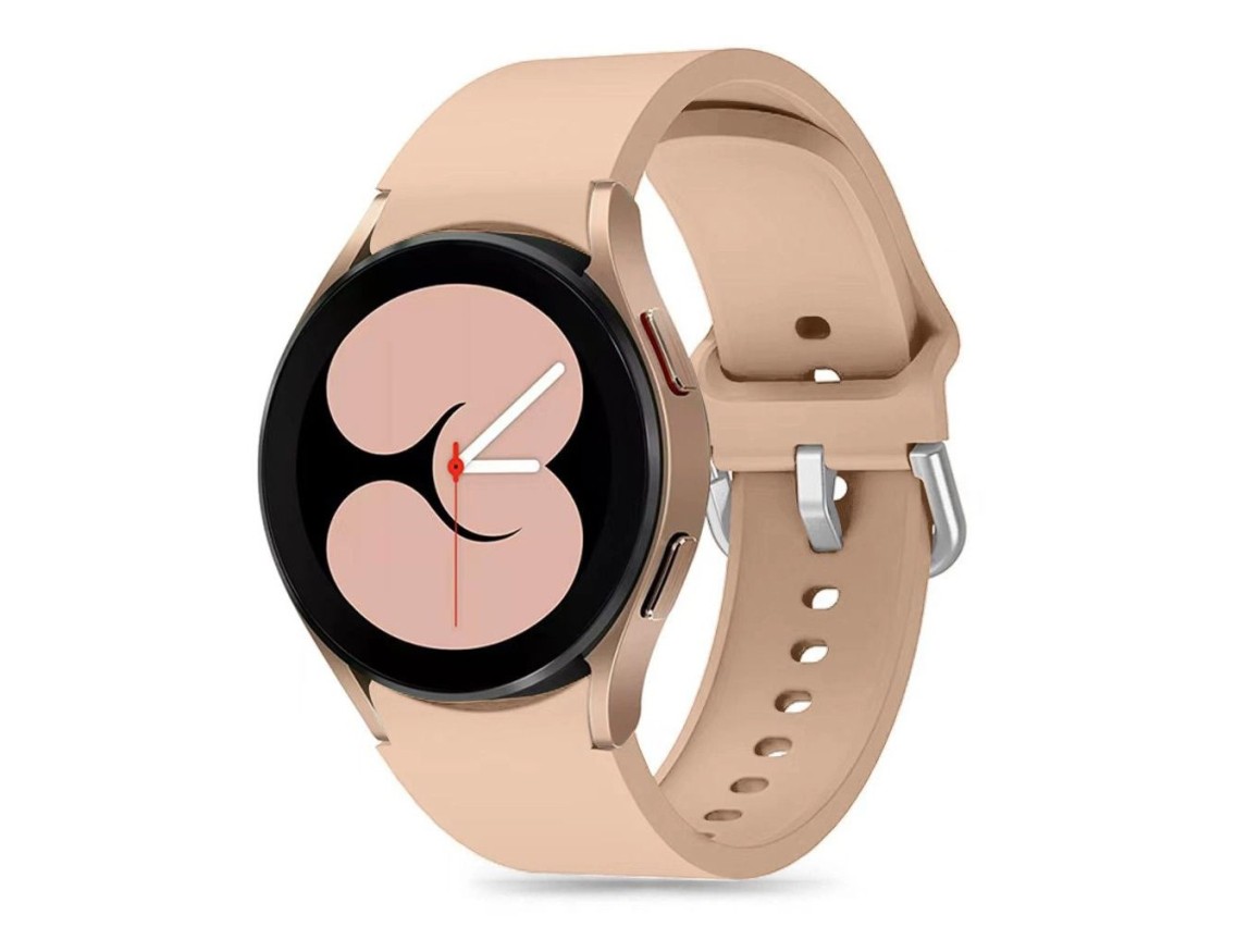 Tech-Protect Silicone Strap for Samsung Galaxy Watch 4 / 5 / 5 Pro / 6 / 7 / FE - Beige