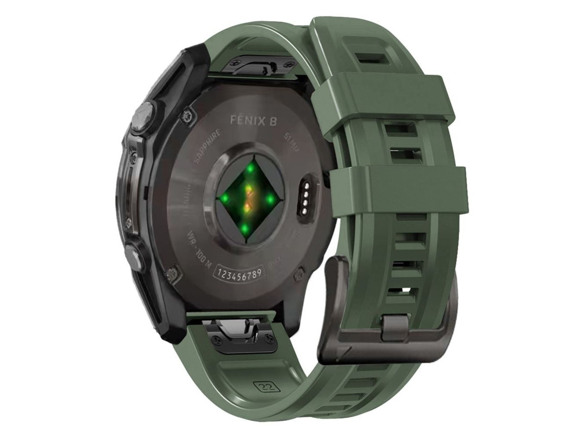 Correa de silicona Tech-Protect para Garmin Fenix ??5S / 5S PLUS / 6S / 6S Pro / 7S / 8 (43 mm) - Ve