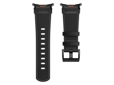 Tech-Protect Delta Pro Leather Strap for Samsung Galaxy Watch Ultra (47mm) - Black Tech-Protect Delta Pro Leather Strap for Samsung Galaxy Watch Ultra (47mm) - Black