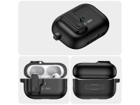 Funda Tech-Protect Slim Hook con mosquetón para Apple AirPods Pro 1/2 - Negra Funda Tech-Protect Slim Hook con mosquetón para Apple AirPods Pro 1/2 - Negra