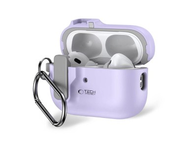 Tech-Protect Slim Hook Case with Carabiner for Apple AirPods Pro 1 / 2 - Purple Tech-Protect Slim Hook Case with Carabiner for Apple AirPods Pro 1 / 2 - Purple