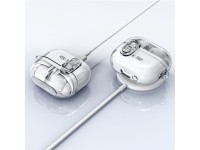Funda Tech-Protect FlexAir con mosquetón para Samsung Galaxy Buds 3 / 3 Pro - Transparente Funda Tech-Protect FlexAir con mosquetón para Samsung Galaxy Buds 3 / 3 Pro - Transparente
