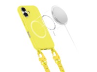 Tech-Protect MagNecklace MagSafe Case with Lanyard for iPhone 16 - Yellow Tech-Protect MagNecklace MagSafe Case with Lanyard for iPhone 16 - Yellow
