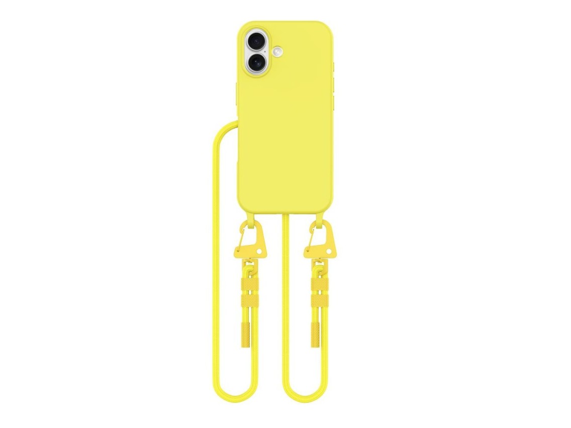 Tech-Protect MagNecklace MagSafe Case with Lanyard for iPhone 16 - Yellow