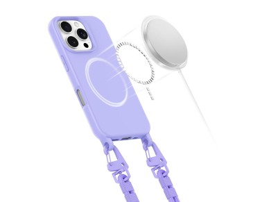 Tech-Protect MagNecklace MagSafe Case with Lanyard for iPhone 16 Pro - Purple Tech-Protect MagNecklace MagSafe Case with Lanyard for iPhone 16 Pro - Purple