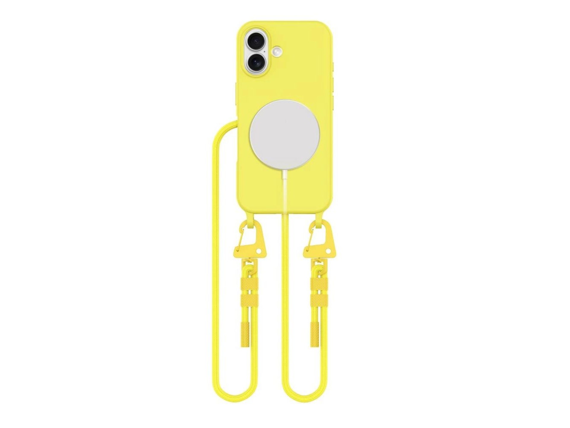Tech-Protect MagNecklace MagSafe Case with Lanyard for iPhone 16 - Yellow
