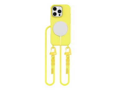 Funda Tech-Protect MagNecklace MagSafe con cordón para iPhone 16 Pro Max - Amarilla Funda Tech-Protect MagNecklace MagSafe con cordón para iPhone 16 Pro Max - Amarilla