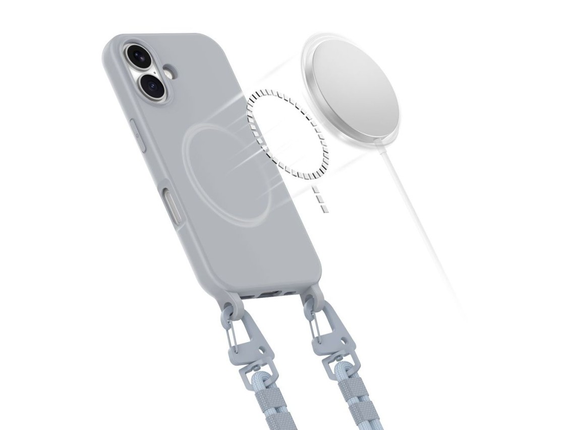 Tech-Protect MagNecklace MagSafe iPhone 16 Case - Gray