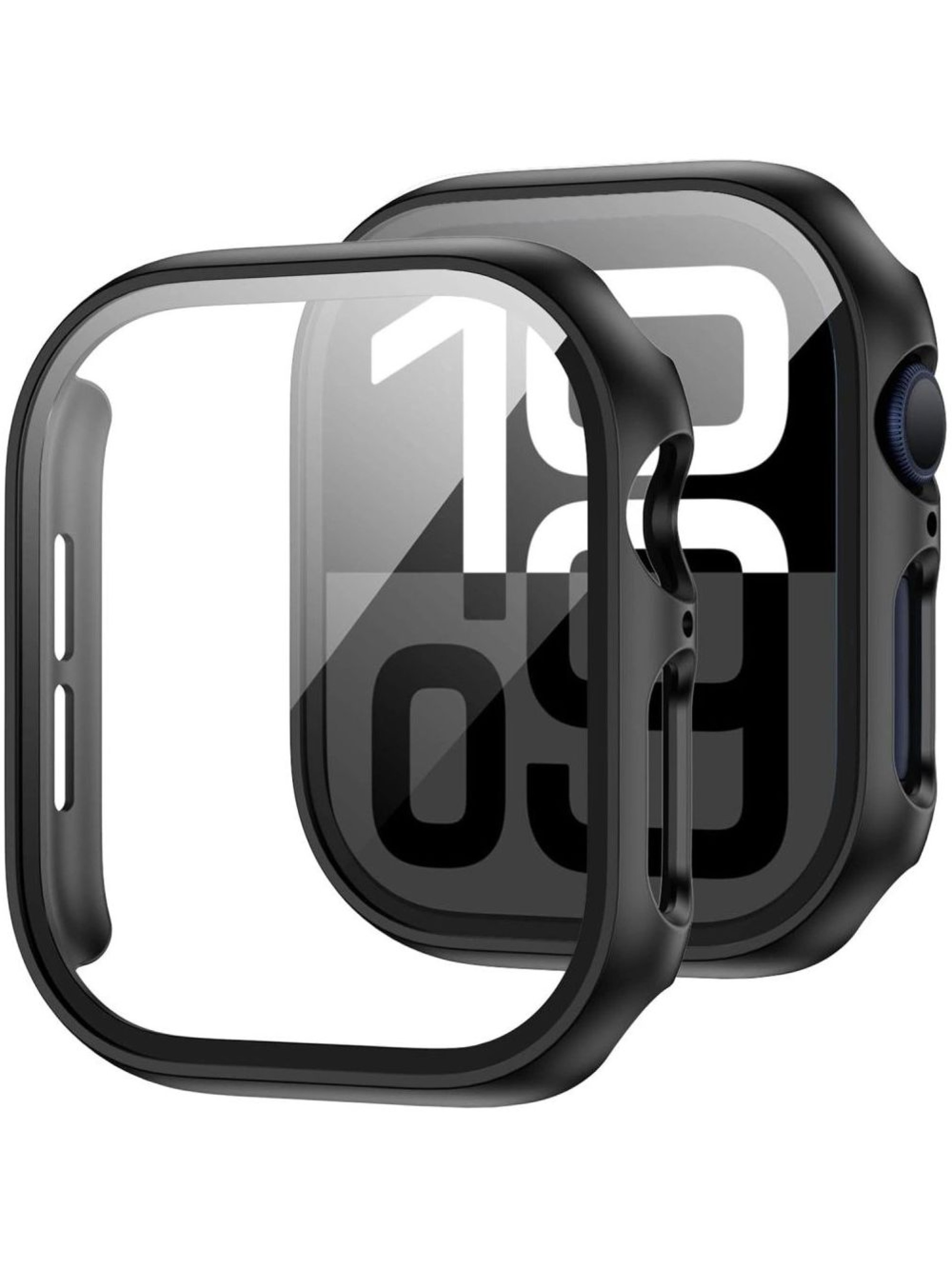 Capa de vidro temperado Tech-Protect Defense360 para Apple Watch 10 (42 mm) - Preta