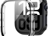 Capa de vidro temperado Tech-Protect Defense360 para Apple Watch 10 (46 mm) - Transparente