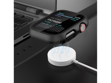 Capa de vidro temperado Tech-Protect Defense360 para Apple Watch 10 (46 mm) - Preta