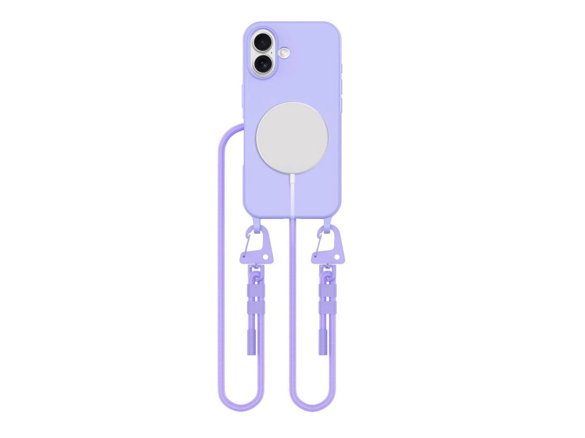 Tech-Protect MagNecklace MagSafe Case with Lanyard for iPhone 16 - Purple