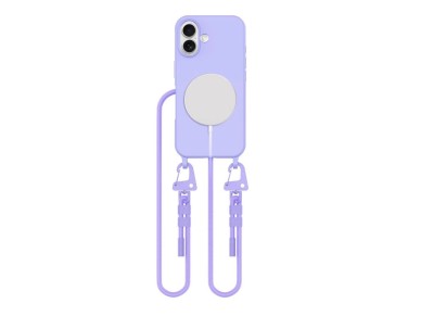 Tech-Protect MagNecklace MagSafe Case with Lanyard for iPhone 16 - Purple Tech-Protect MagNecklace MagSafe Case with Lanyard for iPhone 16 - Purple