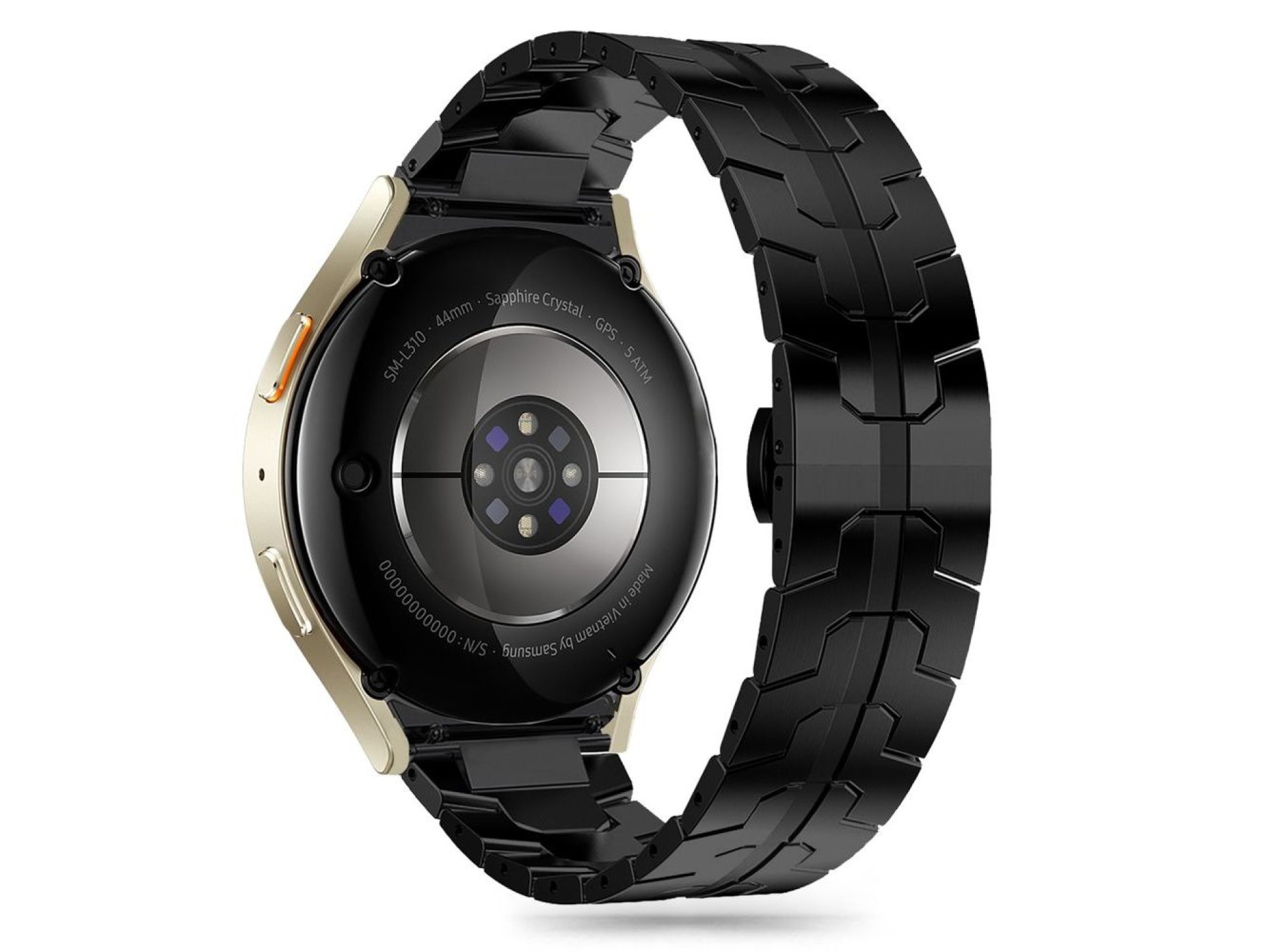 Tech-Protect Stainless Line Strap for Samsung Galaxy Watch 4 / 5 / 5 PRO / 6 / 7 / FE - Black