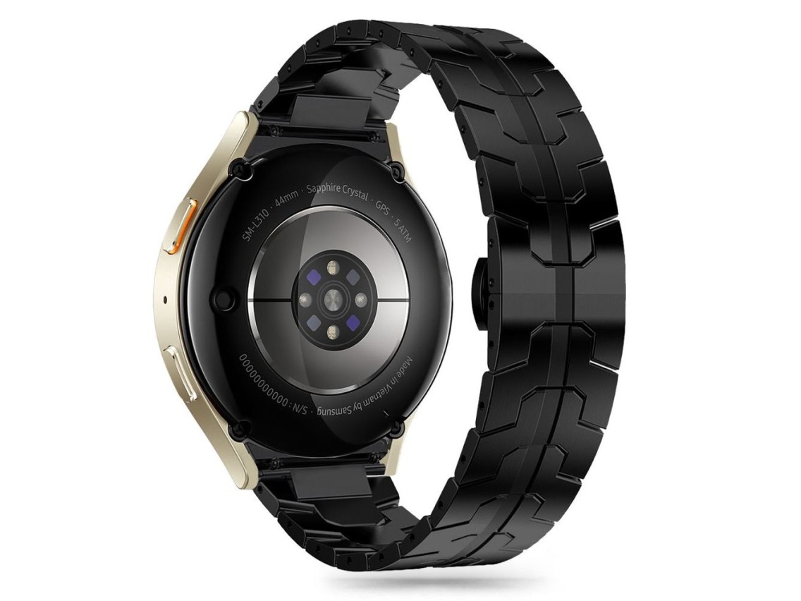 Tech-Protect Stainless Line Strap for Samsung Galaxy Watch 4 / 5 / 5 PRO / 6 / 7 / FE - Black