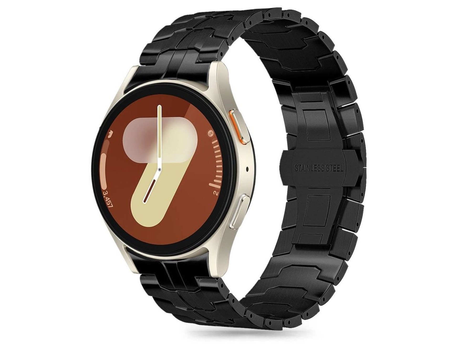 Tech-Protect Stainless Line Strap for Samsung Galaxy Watch 4 / 5 / 5 PRO / 6 / 7 / FE - Black