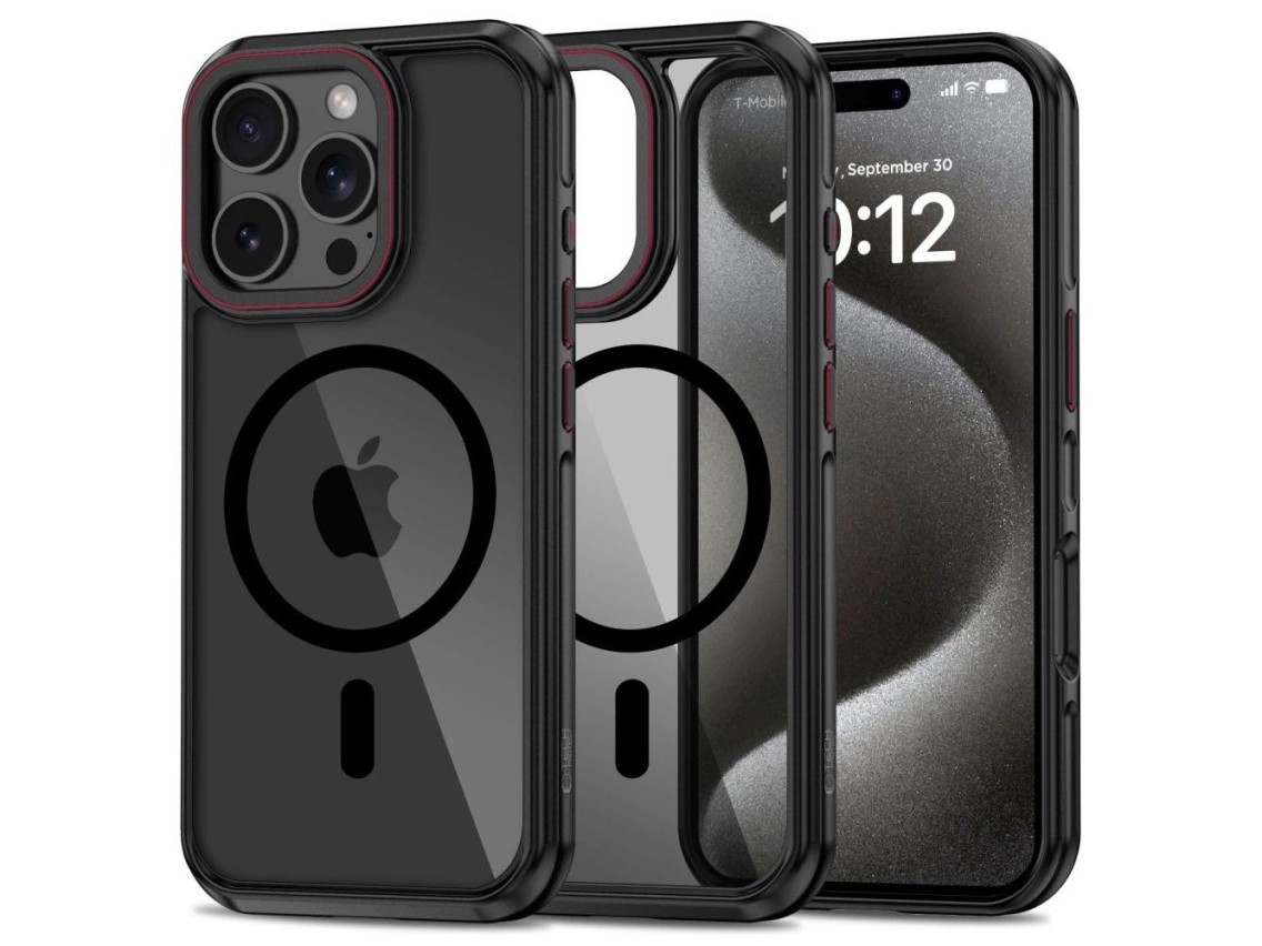 Capa Tech-Protect MagHybrid MagSafe para iPhone 16 Pro - Preta
