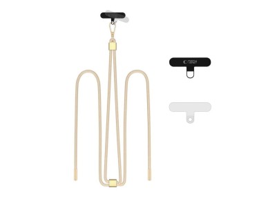 Tech-Protect C2S Rope Crossbody Strap Leash - Beige