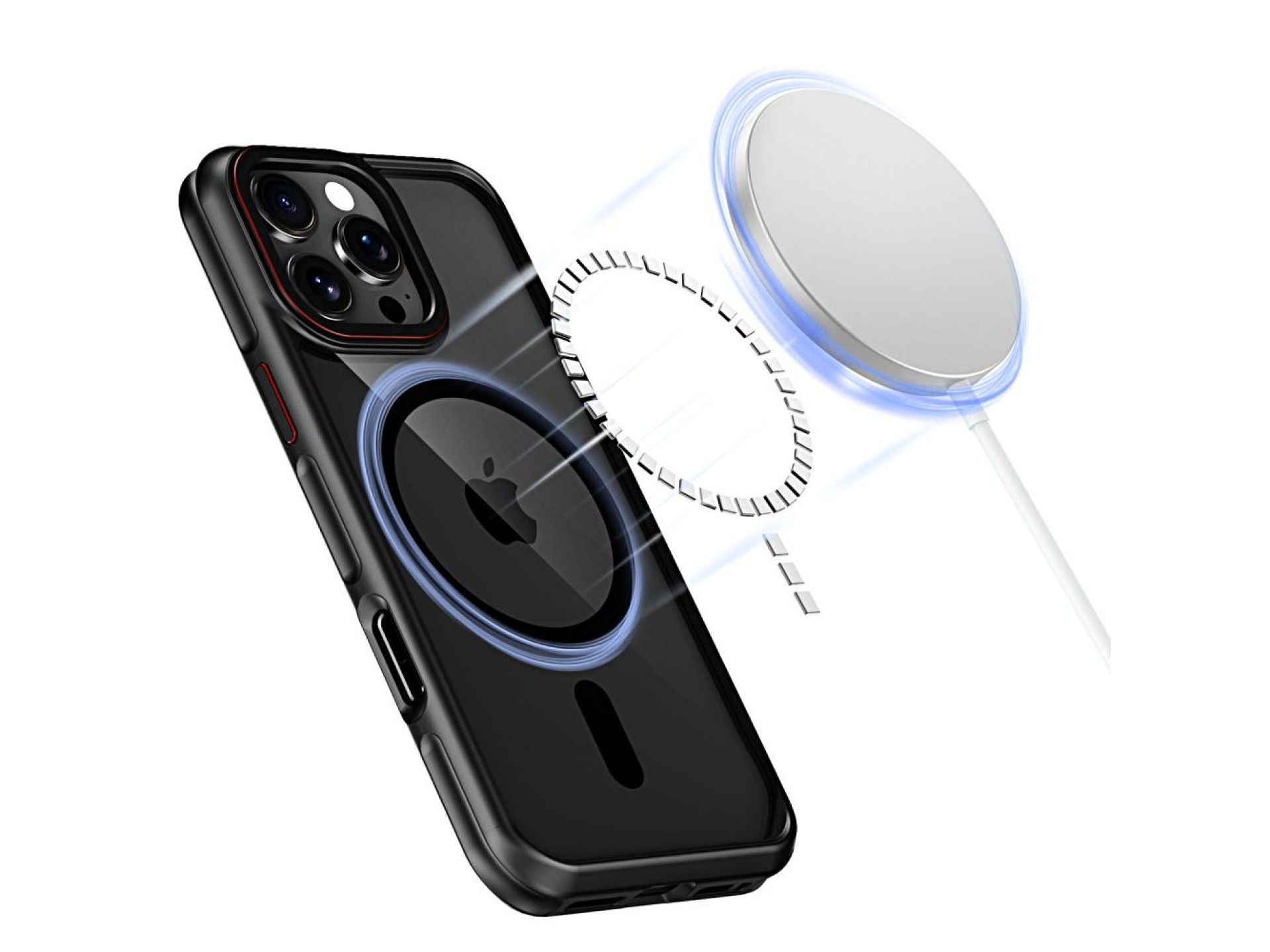 Capa Tech-Protect MagHybrid MagSafe para iPhone 16 Pro - Preta