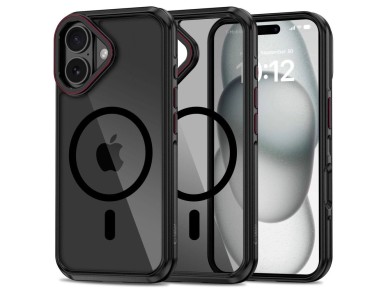 Tech-Protect MagHybrid MagSafe iPhone 16 Case - Black Tech-Protect MagHybrid MagSafe iPhone 16 Case - Black