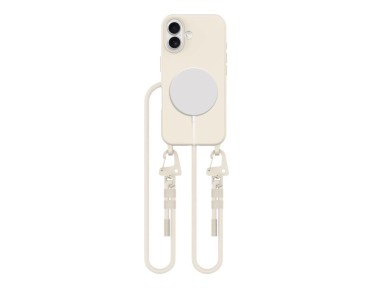 Tech-Protect MagNecklace MagSafe Case with Lanyard for iPhone 16 - Beige Tech-Protect MagNecklace MagSafe Case with Lanyard for iPhone 16 - Beige
