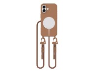 Tech-Protect MagNecklace MagSafe case with lanyard for iPhone 16 - brown Tech-Protect MagNecklace MagSafe case with lanyard for iPhone 16 - brown
