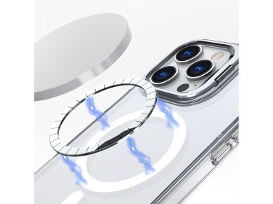 Capa Tech-Protect MagStand MagSafe para iPhone 16 Pro - Transparente