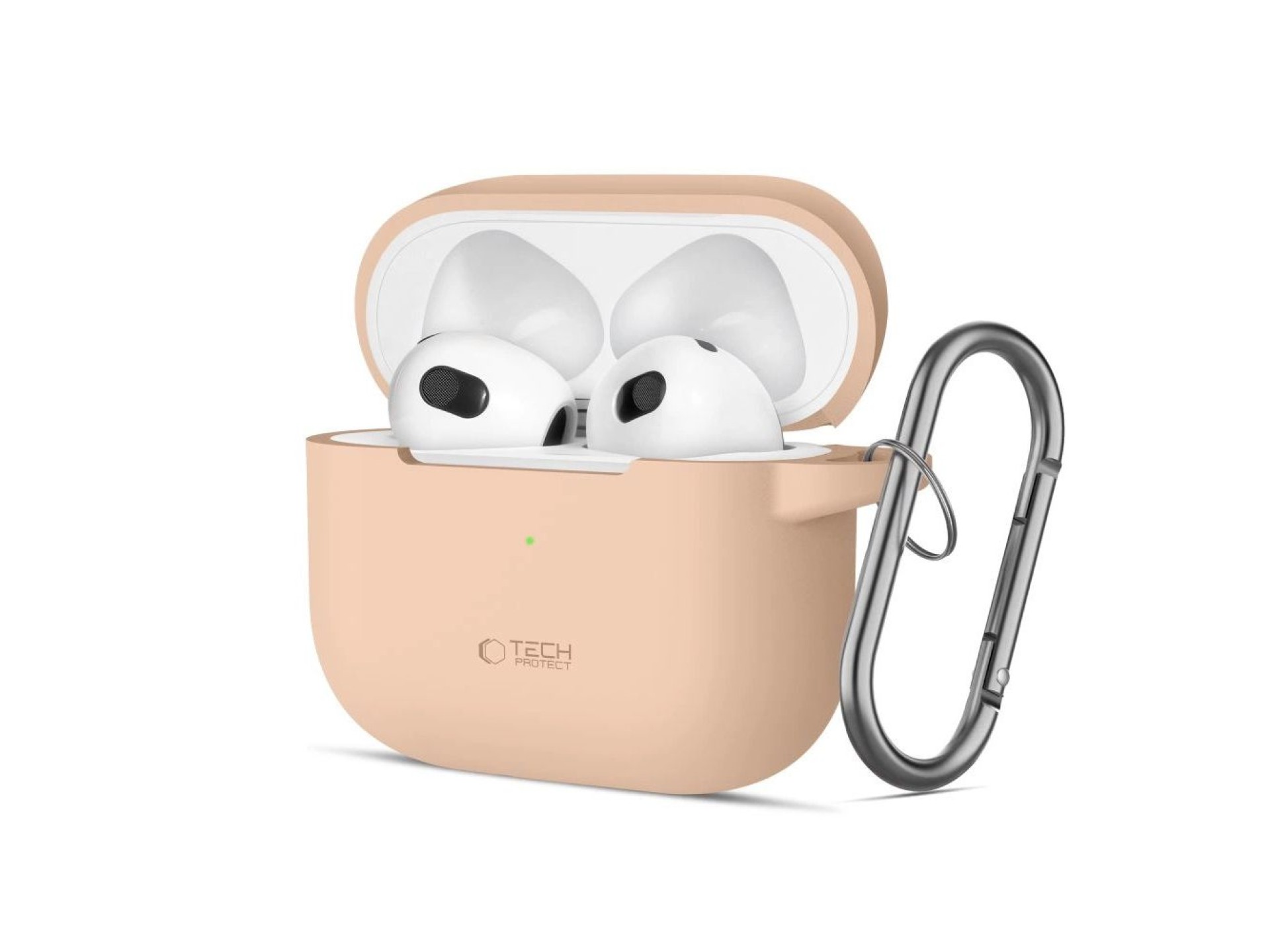 Tech-Protect Silicone Hook Case for Apple AirPods 3 - Beige